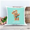 Printed Country Canvas Cushion Cover -  Tedcush83