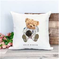 Printed Country Canvas Cushion Cover -  Tedcush85