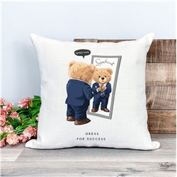 Printed Country Canvas Cushion Cover -  Tedcush86