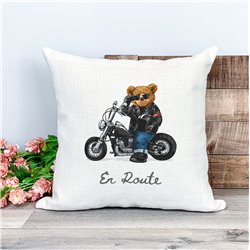 Printed Country Canvas Cushion Cover -  Tedcush91