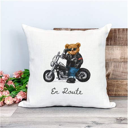 Printed Country Canvas Cushion Cover -  Tedcush91