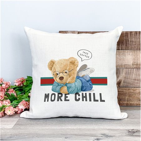 Printed Country Canvas Cushion Cover -  Tedcush95