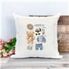 Printed Country Canvas Cushion Cover -  Tedcush96