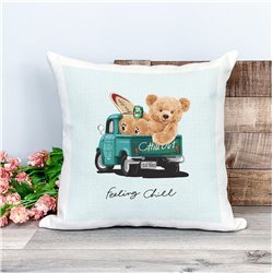 Printed Country Canvas Cushion Cover -  Tedcush97