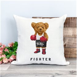 Printed Country Canvas Cushion Cover -  Tedcush98