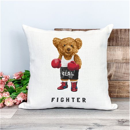 Printed Country Canvas Cushion Cover -  Tedcush98