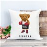 Printed Country Canvas Cushion Cover -  Tedcush98