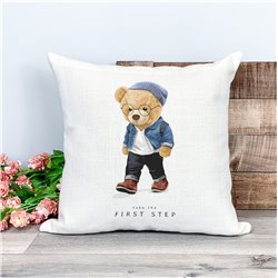Printed Country Canvas Cushion Cover -  Tedcush99