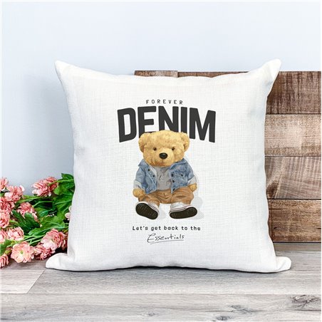 Printed Country Canvas Cushion Cover -  Tedcush103