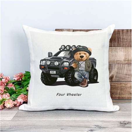 Printed Country Canvas Cushion Cover -  Tedcush105