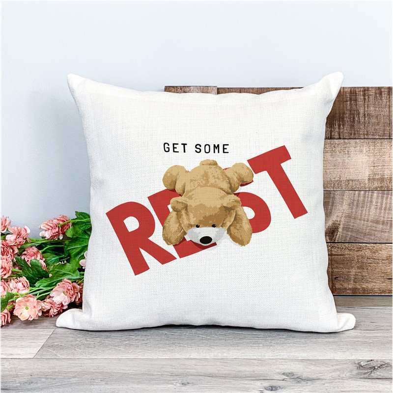 Printed Country Canvas Cushion Cover -  Tedcush109