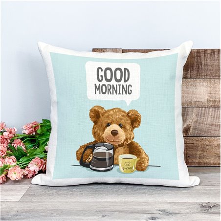 Printed Country Canvas Cushion Cover -  Tedcush111