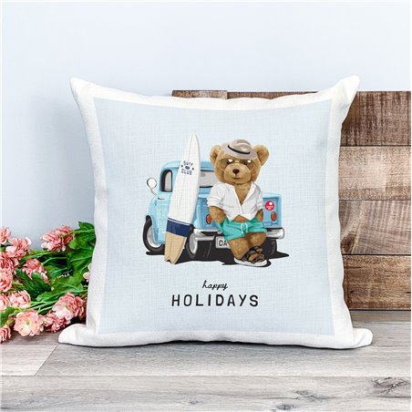 Printed Country Canvas Cushion Cover -  Tedcush116