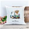 Printed Country Canvas Cushion Cover -  Tedcush116