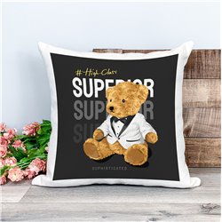 Printed Country Canvas Cushion Cover -  Tedcush121