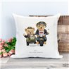 Printed Country Canvas Cushion Cover -  Tedcush129