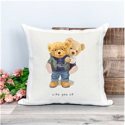 Printed Country Canvas Cushion Cover -  Tedcush141