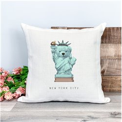 Printed Country Canvas Cushion Cover -  Tedcush151