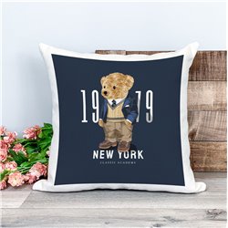 Printed Country Canvas Cushion Cover -  Tedcush152