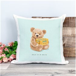 Printed Country Canvas Cushion Cover -  Tedcush157