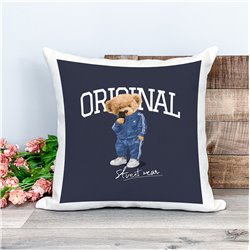 Printed Country Canvas Cushion Cover -  Tedcush158