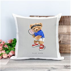 Printed Country Canvas Cushion Cover -  Tedcush164