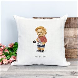 Printed Country Canvas Cushion Cover -  Tedcush165