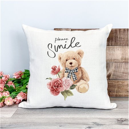 Printed Country Canvas Cushion Cover -  Tedcush166