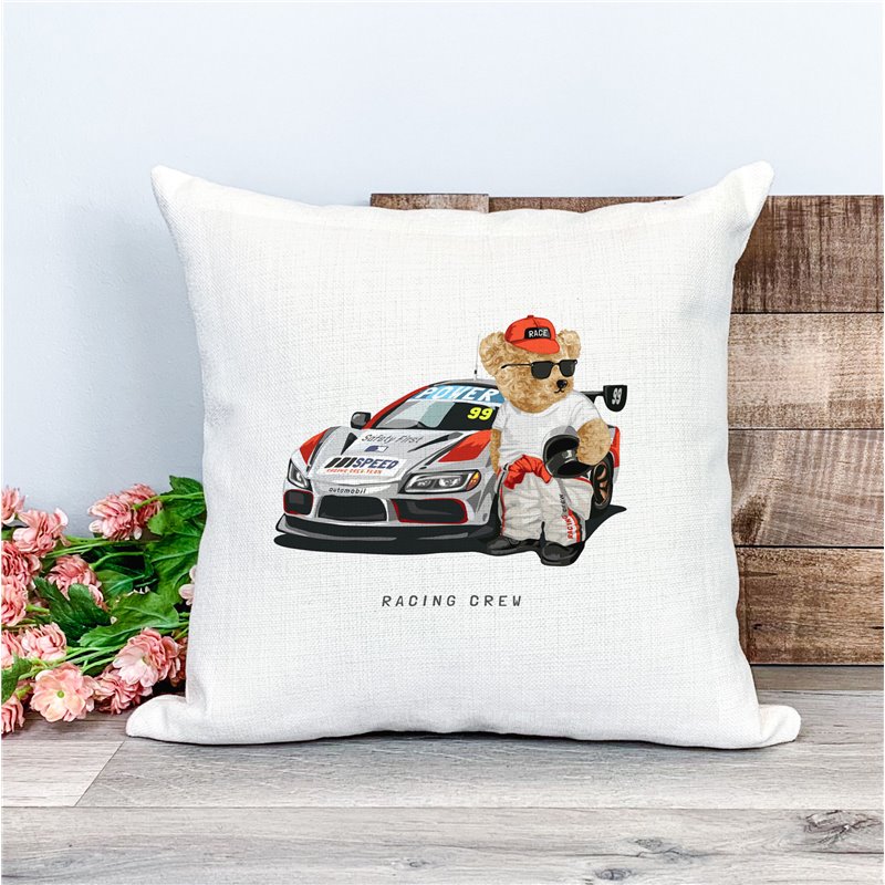 Printed Country Canvas Cushion Cover -  Tedcush170