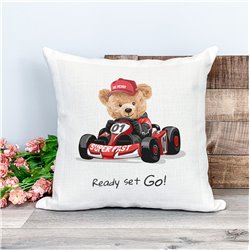 Printed Country Canvas Cushion Cover -  Tedcush171