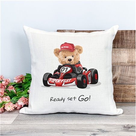 Printed Country Canvas Cushion Cover -  Tedcush171