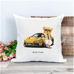 Printed Country Canvas Cushion Cover -  Tedcush173