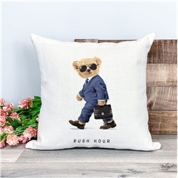 Printed Country Canvas Cushion Cover -  Tedcush177
