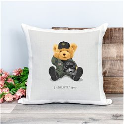 Printed Country Canvas Cushion Cover -  Tedcush178