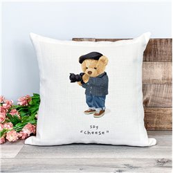 Printed Country Canvas Cushion Cover -  Tedcush179