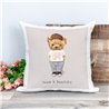 Printed Country Canvas Cushion Cover -  Tedcush184