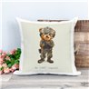 Printed Country Canvas Cushion Cover -  Tedcush189