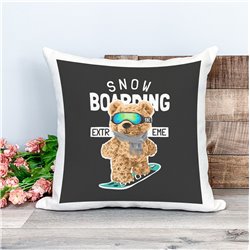 Printed Country Canvas Cushion Cover -  Tedcush192