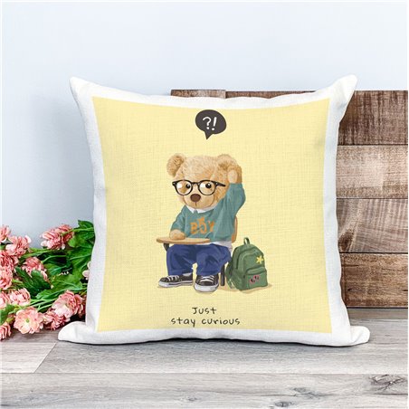 Printed Country Canvas Cushion Cover -  Tedcush195