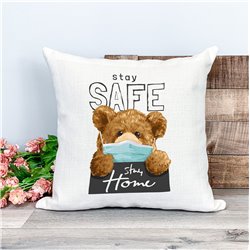 Printed Country Canvas Cushion Cover -  Tedcush197