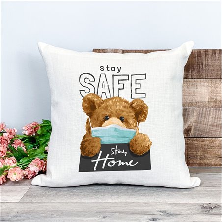 Printed Country Canvas Cushion Cover -  Tedcush197