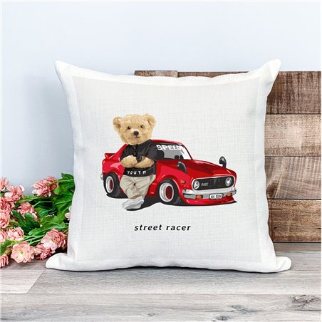 Printed Country Canvas Cushion Cover -  Tedcush199