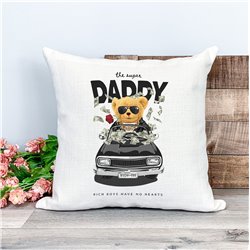 Printed Country Canvas Cushion Cover -  Tedcush200