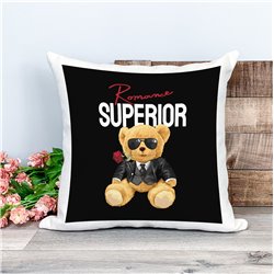 Printed Country Canvas Cushion Cover -  Tedcush201