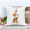 Printed Country Canvas Cushion Cover -  Tedcush202