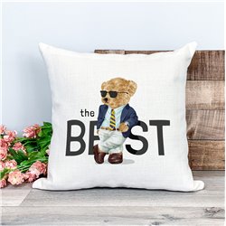 Printed Country Canvas Cushion Cover -  Tedcush204