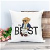 Printed Country Canvas Cushion Cover -  Tedcush204