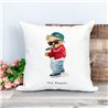 Printed Country Canvas Cushion Cover -  Tedcush205