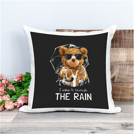 Printed Country Canvas Cushion Cover -  Tedcush206