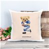 Printed Country Canvas Cushion Cover -  Tedcush209